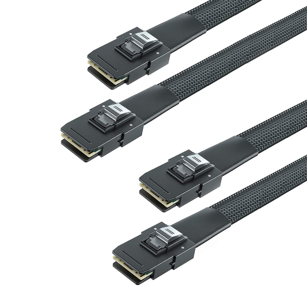 [2 Stück] Internes Mini SAS SFF-8087 zu SFF-8087 Kabel, for Server Backplane/RAID Card, Hot-Swap Rea
