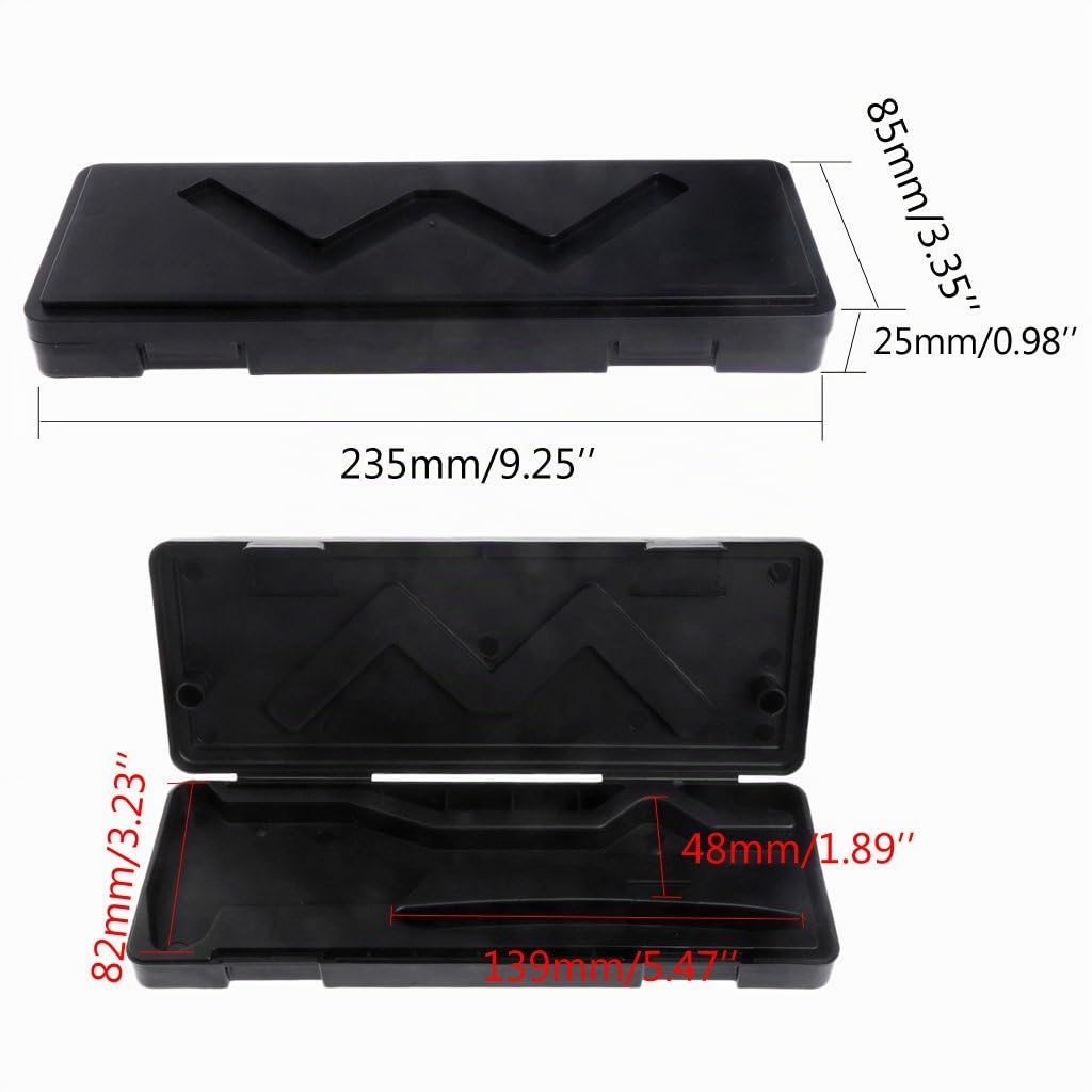 MSEKKO Messschieber Box Aufbewahrungsbox Etui für 0-150 mm Edelstahl elektronisches digitales Messsc