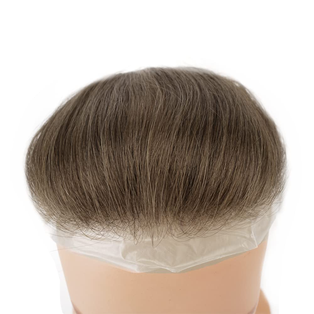 Lordhair Toupet Herren,100% Europäisches Echthaar Herren Toupet Echthaar,V-LOOP Skin Toupet Herren,T