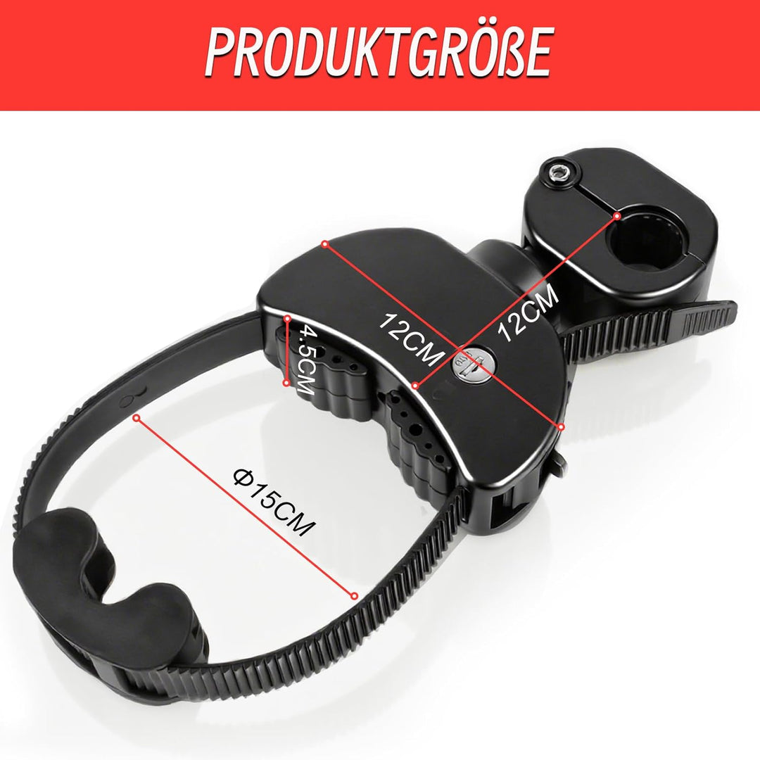 Verstellbar Strap Rahmenhalter Kurz 12CM, Alu Rahmenhalter Fahrradträger für E-Bike/Fahrrad, Abschli