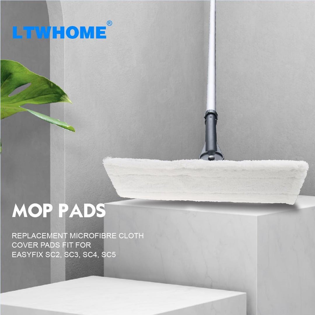 LTWHOME Mikrofaser-Tuchset Kompatibel für Kärcher Dampfreiniger EasyFix SC 2, SC 3, SC 4, SC 5 Boden