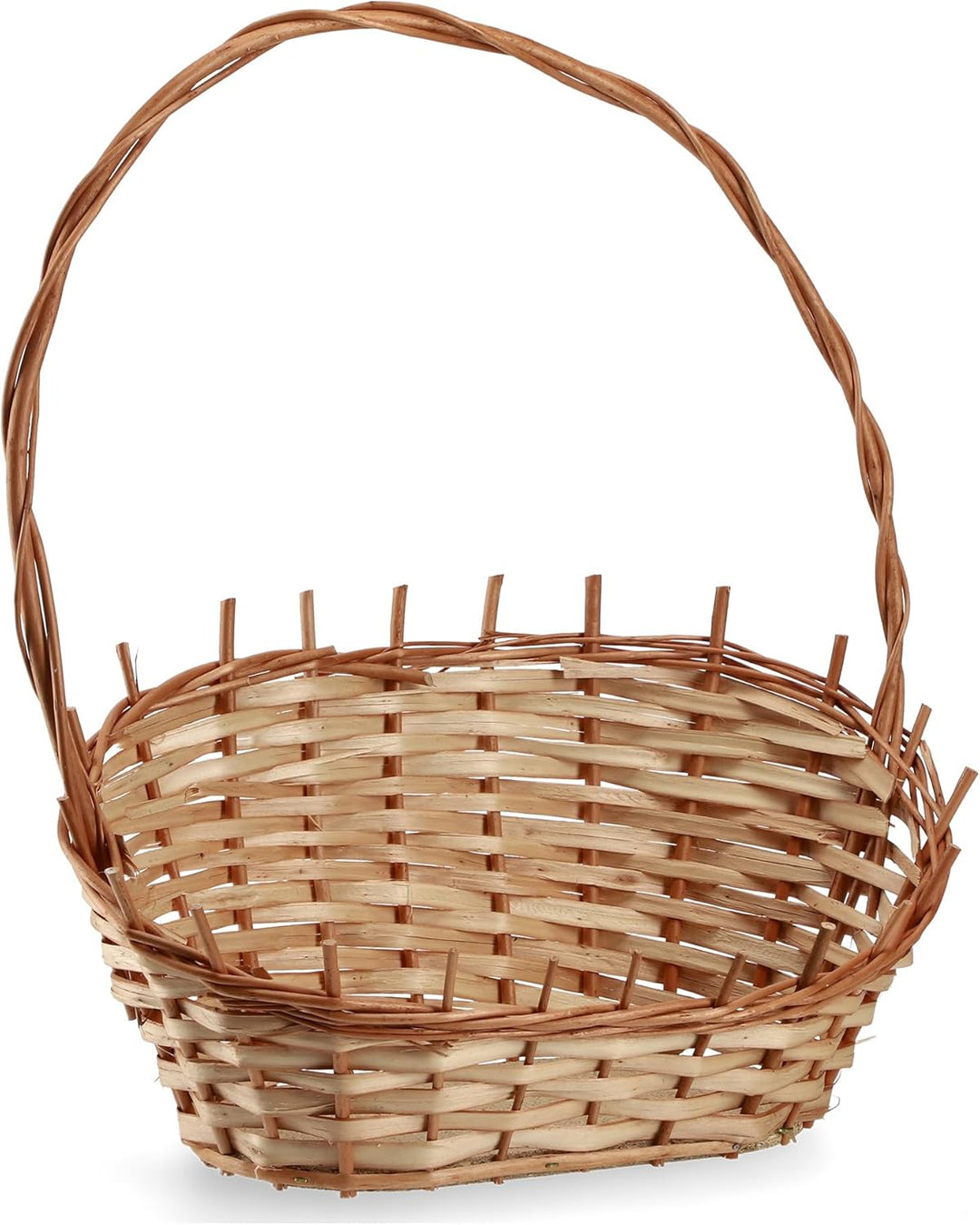 KADAX Geschenkkorb, Universeller Weidenkorb, Hochwertiger Henkelkorb, Flaschenkorb, Süssigkeitenkorb