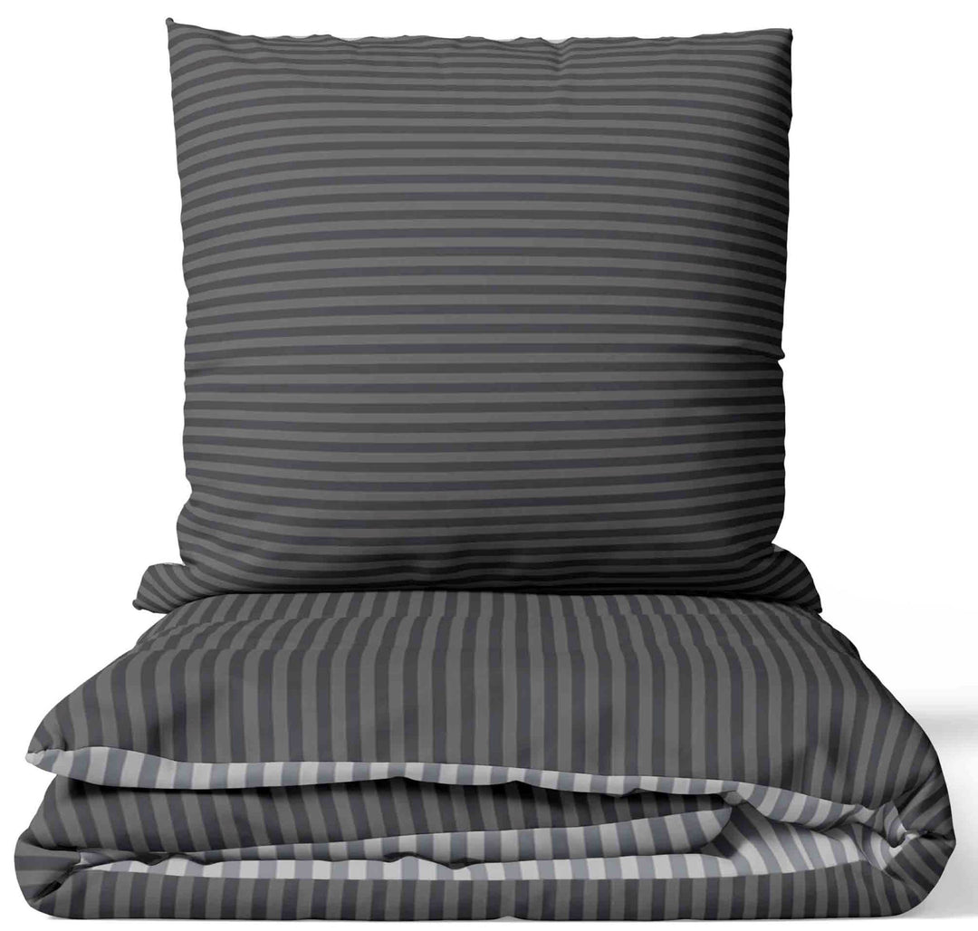 Leonado Vicenti Wendebettwäsche Grau Silber Bettwäsche-Set Bettbezug 240 x 220 cm mit 2 Kissenbezüge