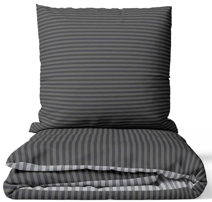 Leonado Vicenti Wendebettwäsche Grau Silber Bettwäsche-Set Bettbezug 240 x 220 cm mit 2 Kissenbezüge