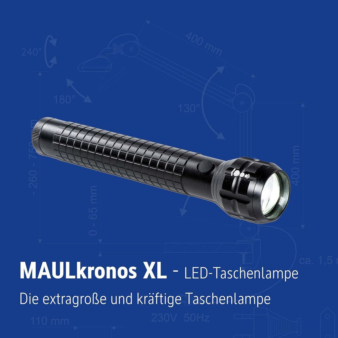 MAUL LED-Taschenlampe MAULkronos XL – outdoor-taugliche LED Taschenlampe für die professionelle Anwe