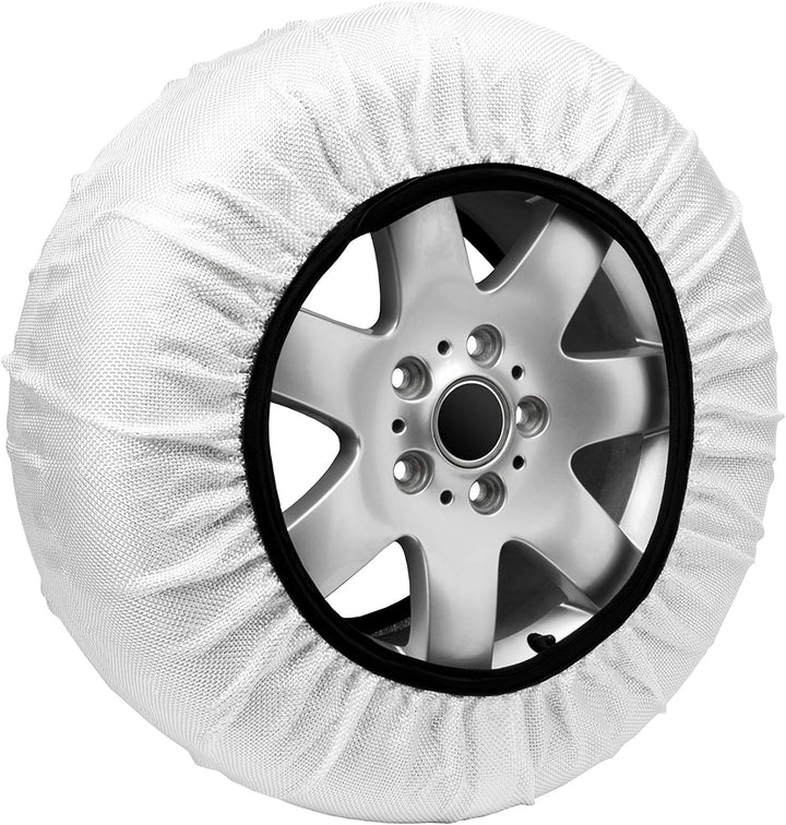 Isse C50058 Super 2er Set Textil-Schneeketten, Weiss, T58 SUPER T58, SUPER T58