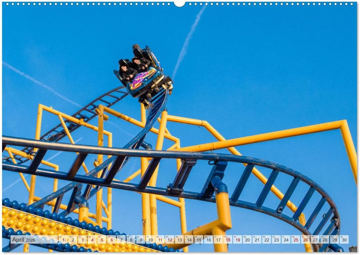 Kirmes Glück (hochwertiger Premium Wandkalender 2026 DIN A2 quer), Kunstdruck in Hochglanz: Brillant