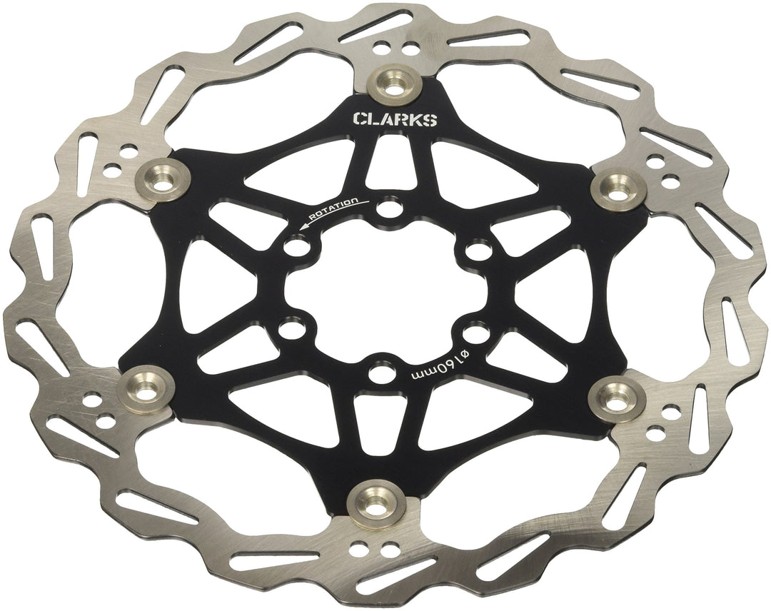 Clarks schwimmend Rotor + Halterung aus Legierung + Bremse Band 160 mm, 160 mm