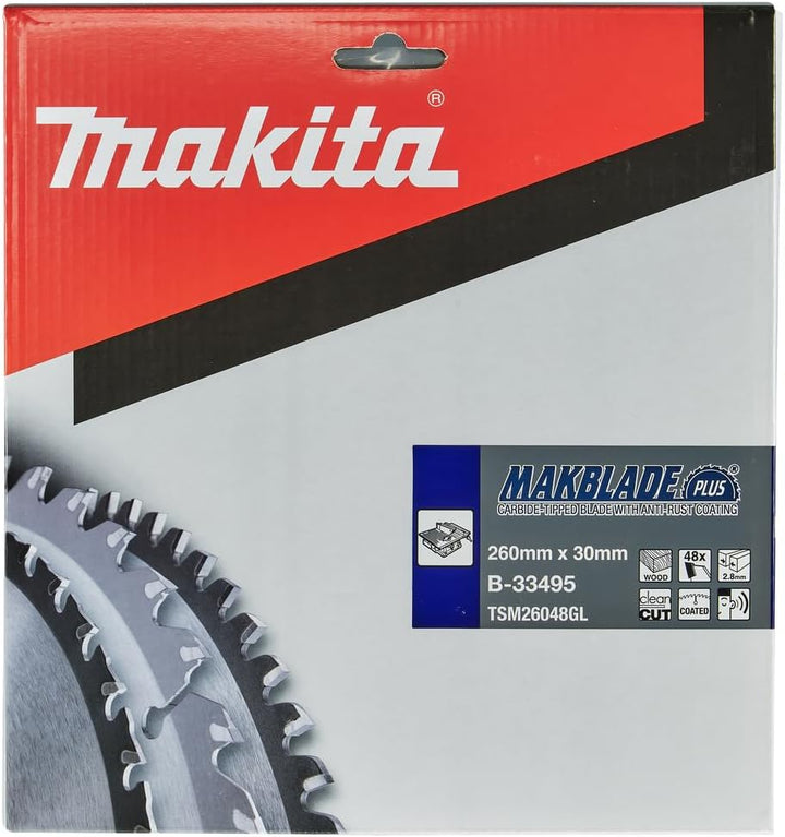 Makita Makblade+ Saegeblatt, 260 x 30 mm, 48Z, B-33495, 28 x 420 mm