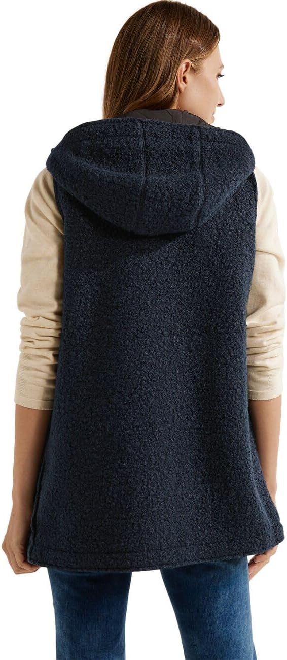 Cecil Damen Weste Hoodie XL deep blue, XL deep blue
