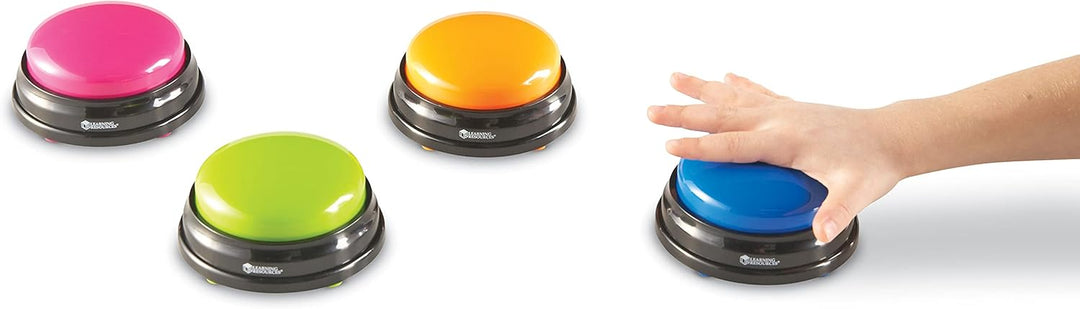 Learning Resources Original Antwort-Buzzer (4 Stück), 19.6 x 19.6 x 5.1 cm, Sortiert Satz von 4, Sat