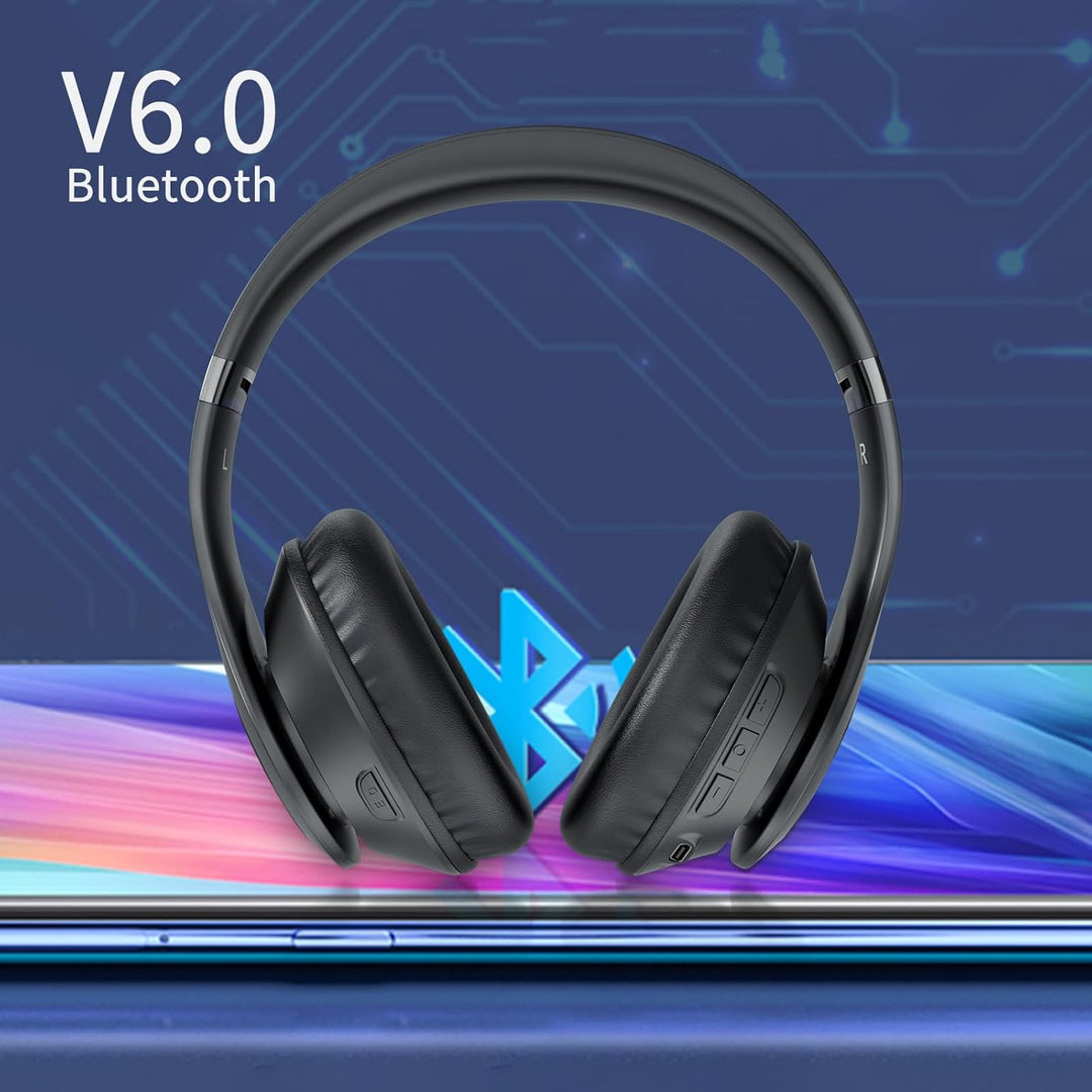 Uliptz Bluetooth Kopfhörer Over Ear, 65 Stunden Spielzeit Kopfhörer Kabellos Bluetooth mit 6 EQ-Modi
