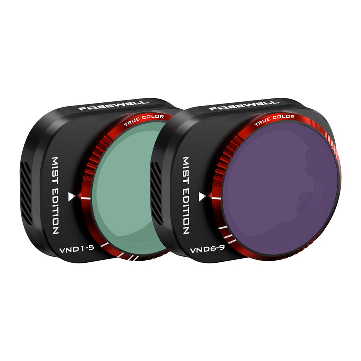 Freewell Variable ND (Mist Edition) VND1-5 Stop, VND6-9 Stop 2 Pack Run & Gun Kamera-Objektivfilter,