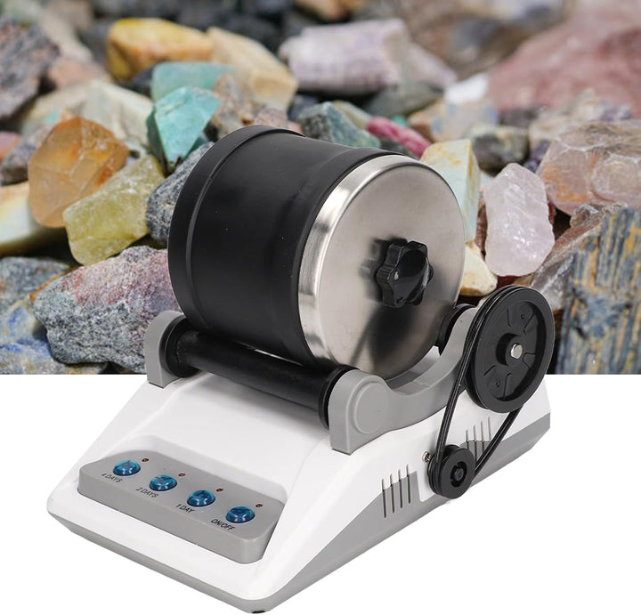 DIY Rock Tumbler Set Elektrisches, Poliermaschine Glasiermaschine Spielzeug mit Groben Edelsteinen P