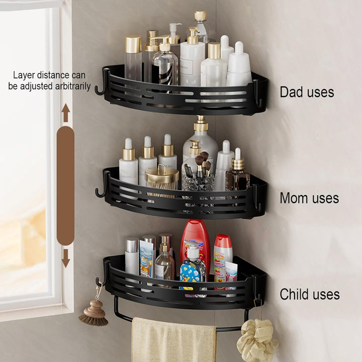 3er-Pack Dusch-/Küchen-Organizer, Caddy, Badezimmer-Caddy, wasserdicht, grosses Fassungsvermögen, Ku