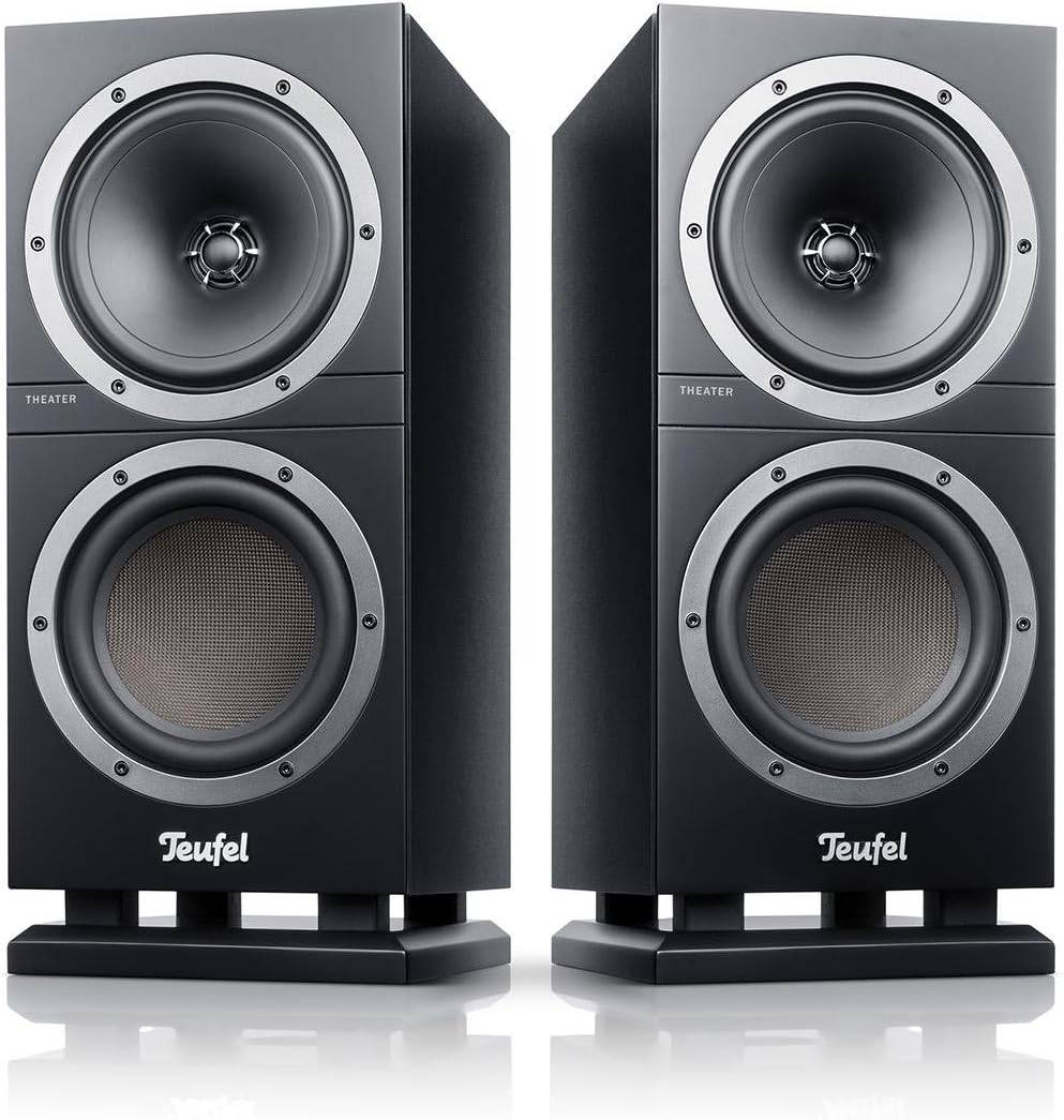 Teufel Theater 500S HiFi Stereo-Regallautsprecher - 2-Wege-Technik, Premium Sound, Bassreflex, gleic