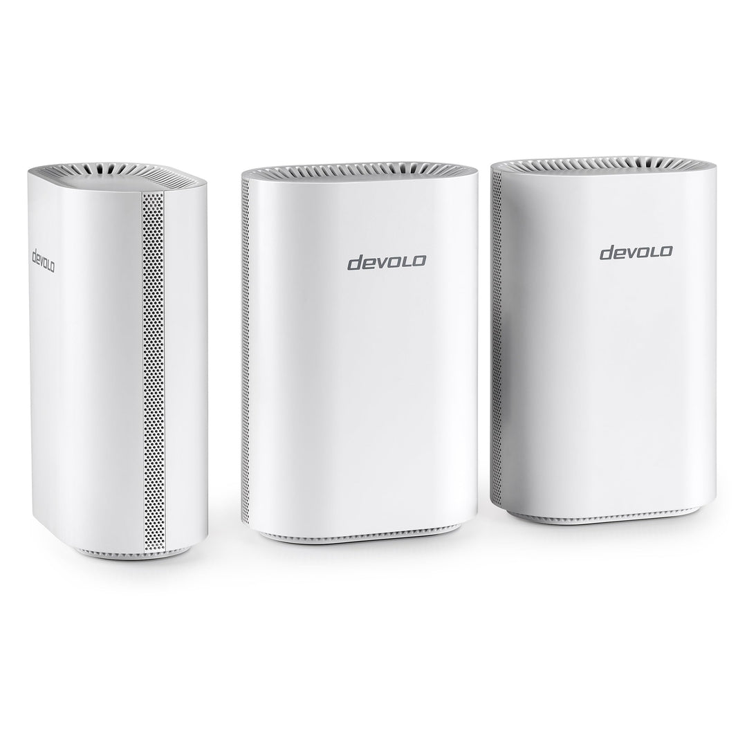 devolo WiFi 7 Mesh BE6500 3-Pack, Highspeed Mesh-WLAN-System, WLAN-Verstärker, bis zu 6.500 Mbit/s,