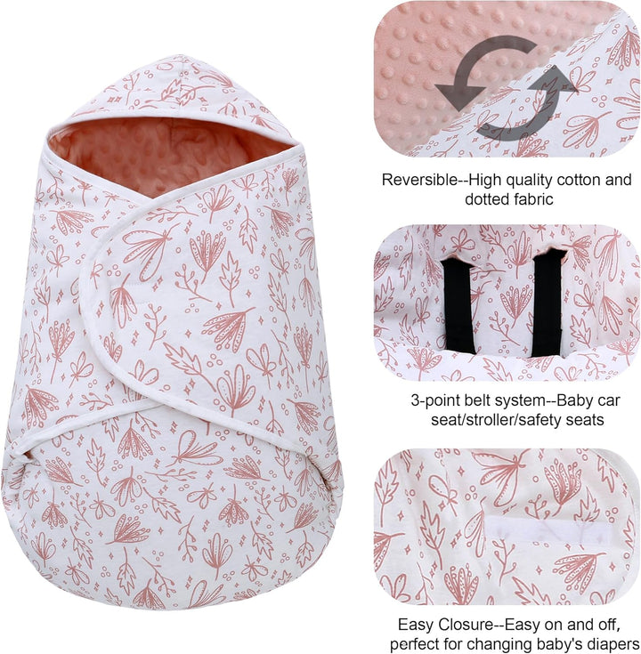 Einschlagdecke Babyschale für Winter Buggy Universal Fusssack Babydecke Baumwolle Baby Pucksack für