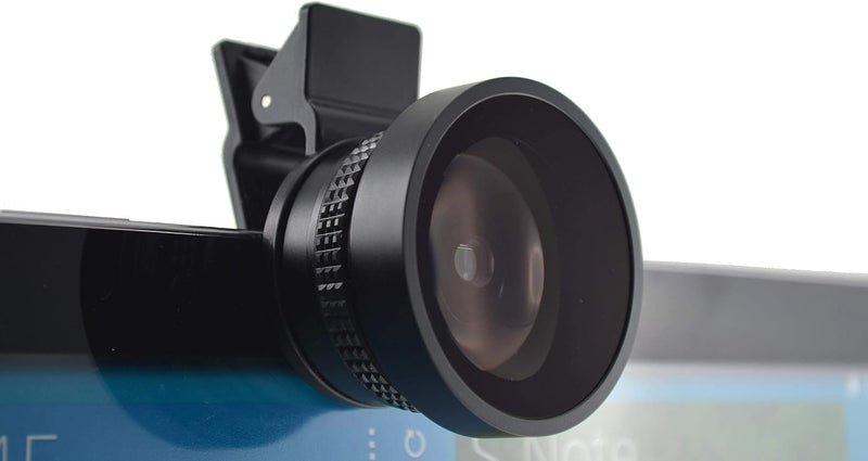 System-S Fischaugen und Makro 37 mm Linse mit Clip für Smartphone