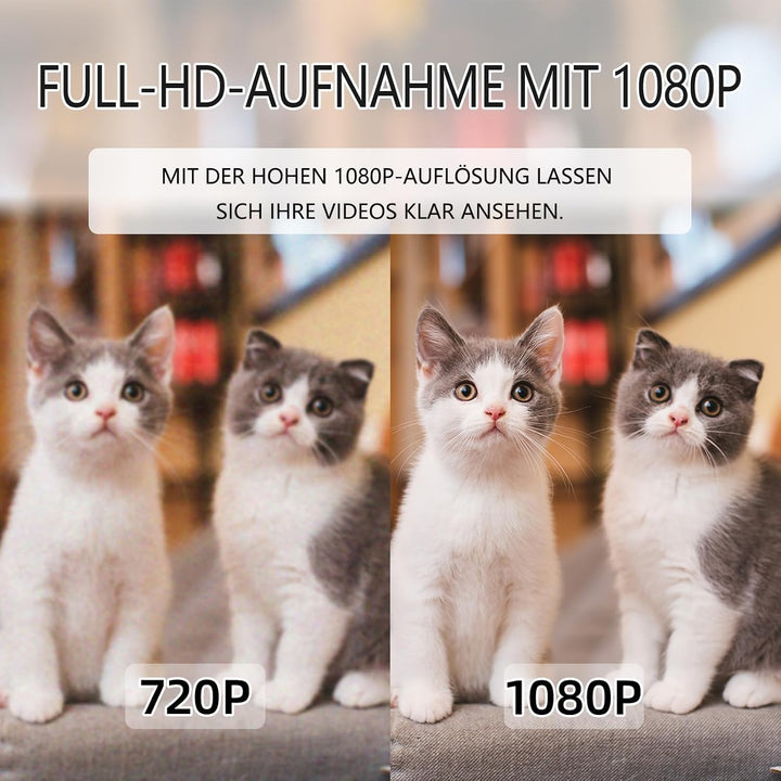 Mini-Überwachungskamera, 1080p HD-Indoor-Sicherheitskamera