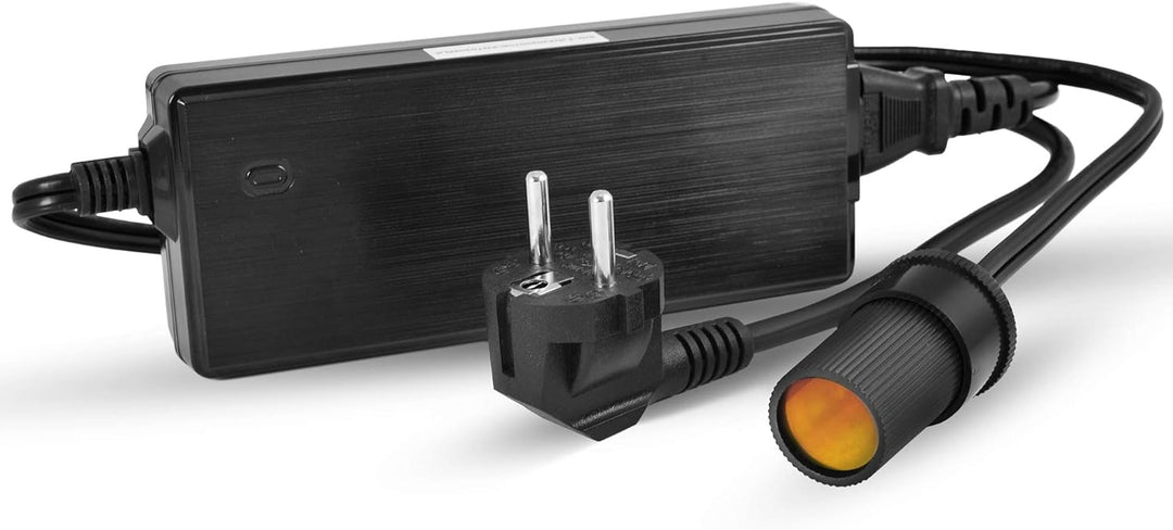 LEICKE KFZ Netzteil Stromwandler Gleichrichter 120W | TÜV |12V 10A AC DC mit Zigarettenanzünderbuchs