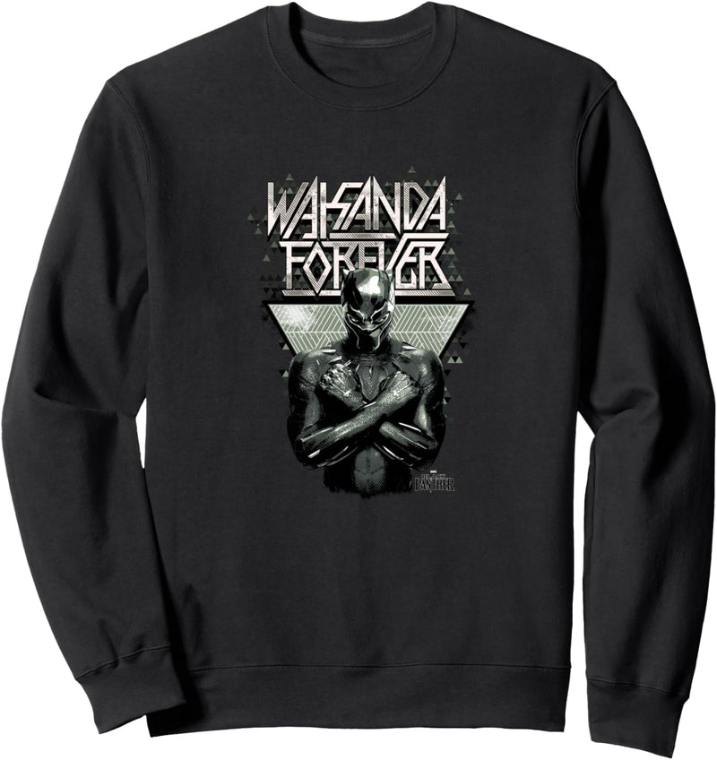 Marvel Black Panther Wakanda Forever Prism Patterned Sweatshirt