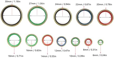 240 Stücke Gummi O-Ring Sortiment Kit für Isolationsdichtung Washer Dichtungen Klimaanlage Auto Auto
