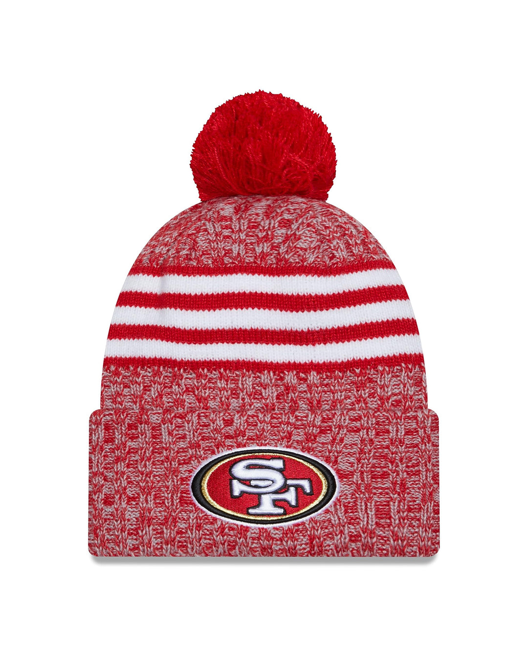New Era NFL Sideline Sport Knit Mütze American Football 2023/2024 Wintermütze mit Bommel One Size al