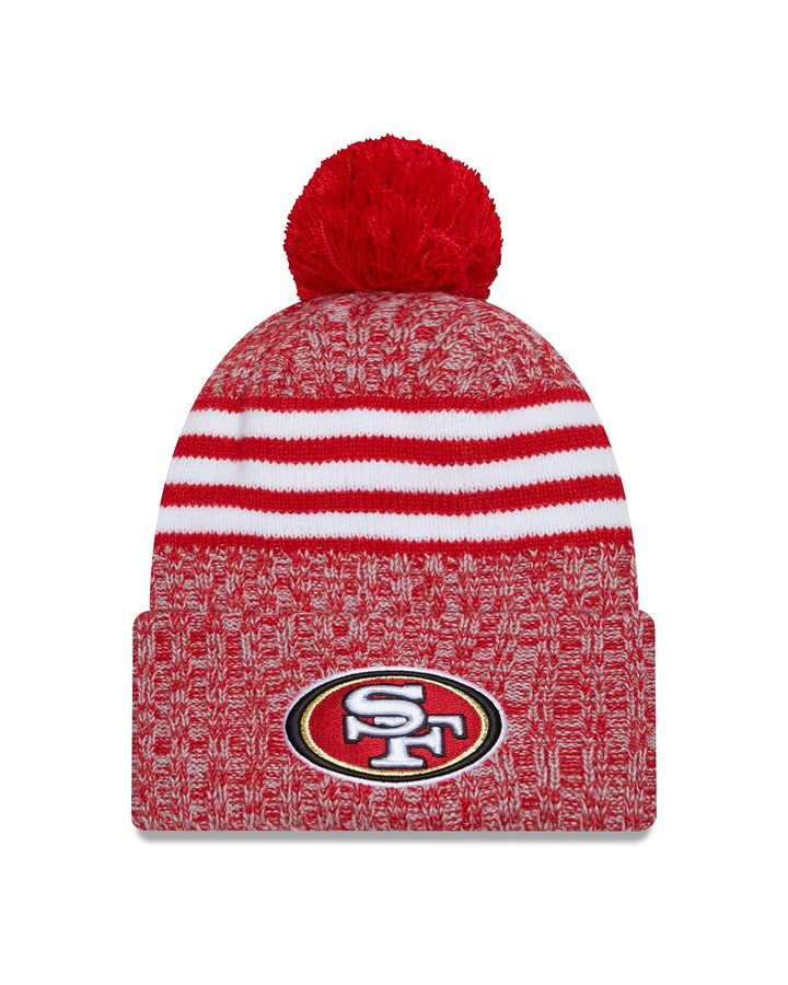 New Era NFL Sideline Sport Knit Mütze American Football 2023/2024 Wintermütze mit Bommel One Size al