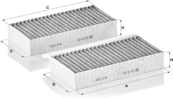 Mann-filter CUK 26 028-2 - Filter, Innenraumluft