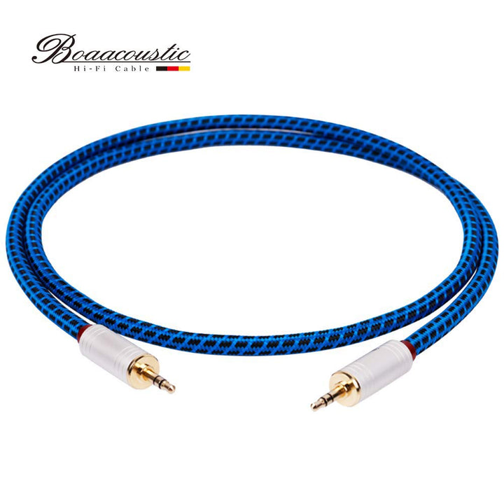 BOAACOUSTIC 3,5mm klinkenkabel, Aux Kabel,Audio Kabel, Stereo Klinke auf Klinke Kopfhörerkabel für i