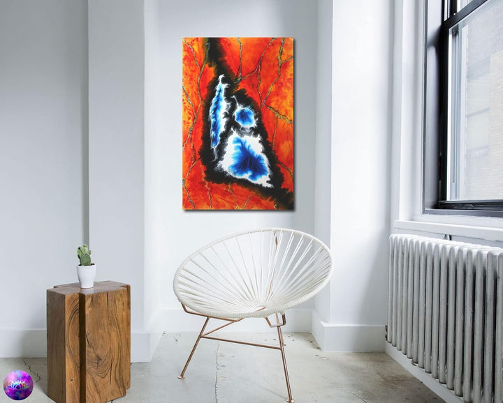 Gemälde Abstrakte Malerei Original - moderne hochglanz Wandbilder XXL - Resin Art Kunst Bild Harz Un