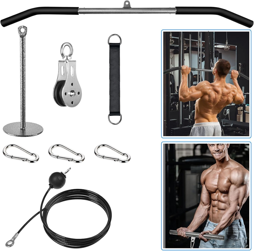 Lyndwin Kabelzug Fitness Latzug Gym Kabel, Fitness Kabelzug Set Trainer Trizeps Bizeps Rücken Arm Tr