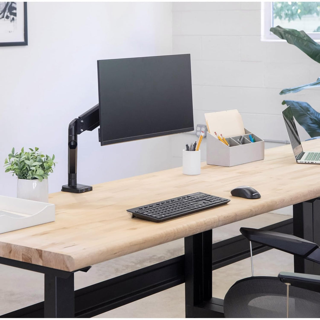 Fellowes Monitor Halterung für 1 Bildschirm bis 32 Zoll (81,28 cm) - Platinum Series Monitor Arm mit