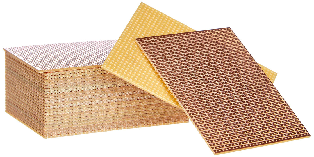 Rademacher 710-2 Streifenrasterplatine (25 STK.) Hartpapier 75 x 100 mm, Rastermass 2,54 mm, 39 Leit