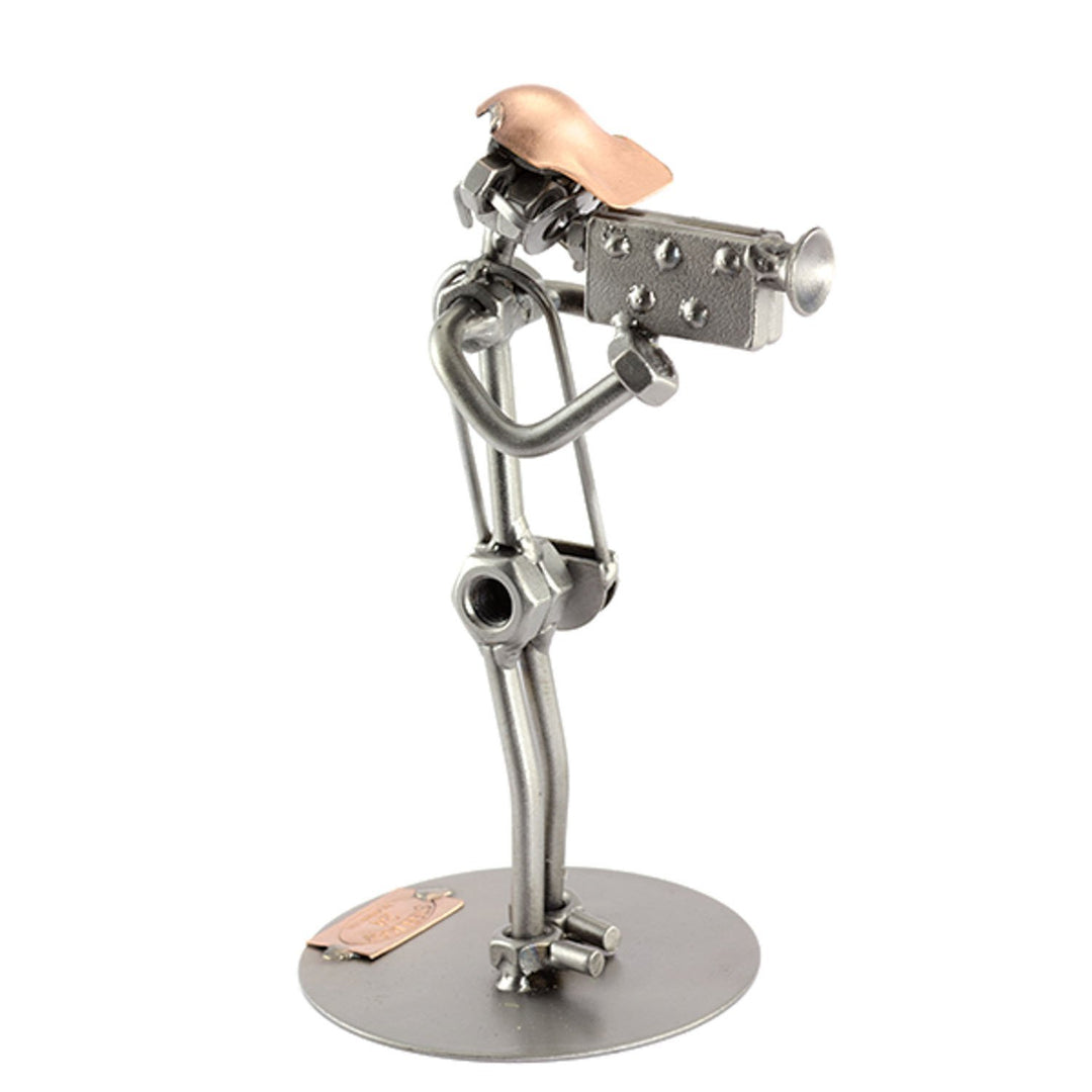Steelman24 I Schraubenmännchen Kameramann I Made in Germany I Handarbeit I Geschenkidee I Stahlfigur