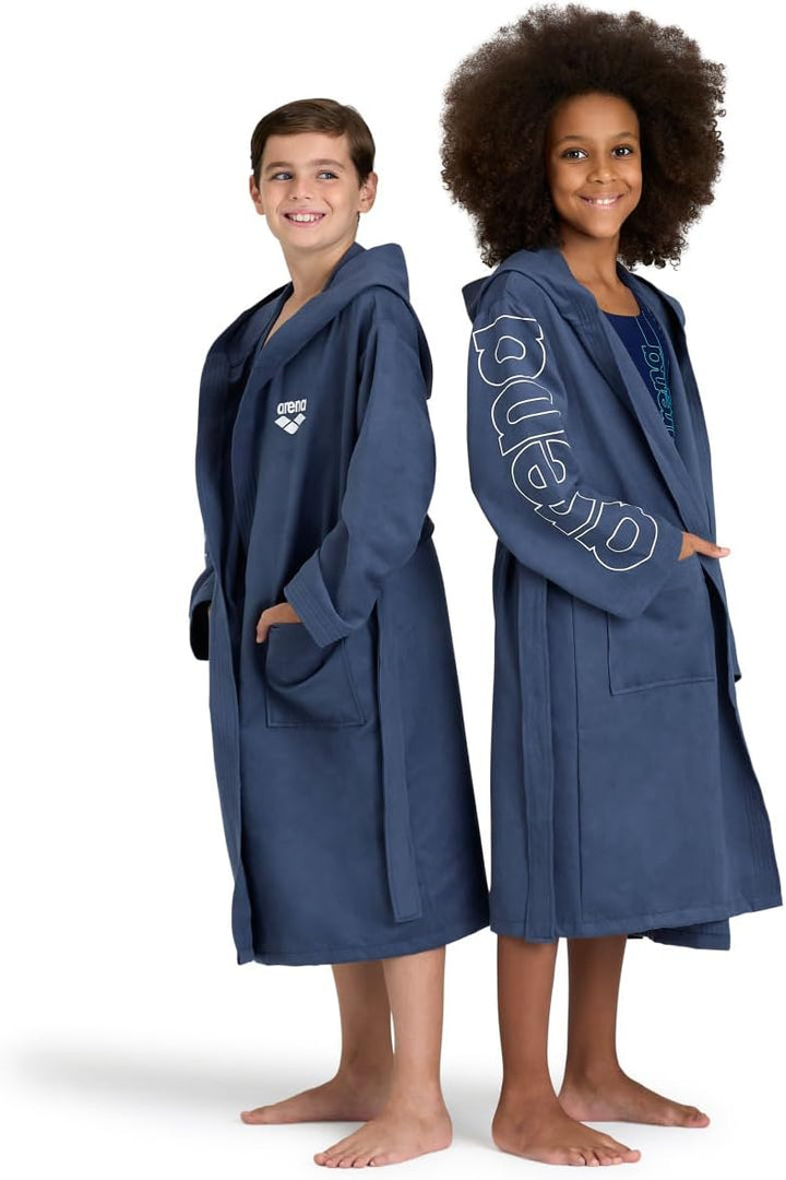 ARENA Jungen Zeal Plus Jr Bademäntel (1er Pack) 8-9 Jahre NAVY-WHITE, 8-9 Jahre NAVY-WHITE