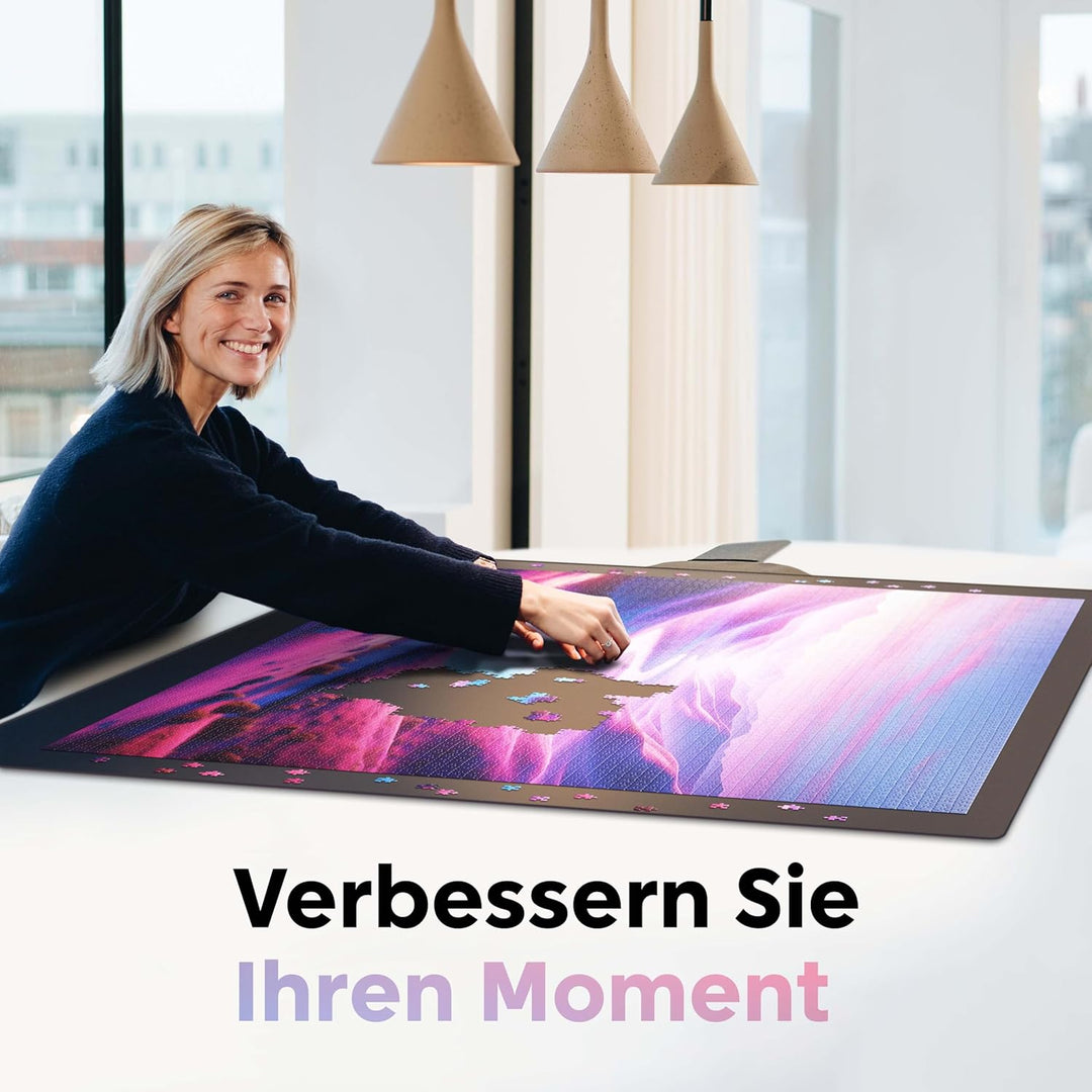 Puzzlup Puzzlematte bis 5000 Teile - 118 x 170 cm - Premium Puzzle Rolle für 1000, 1500, 2000, 3000,
