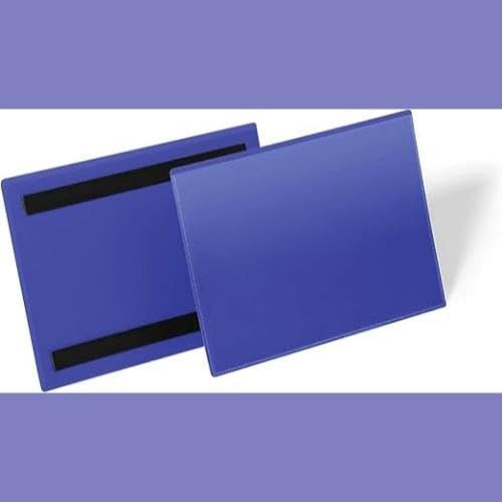 Durable Kennzeichnungstasche (A5 quer) Packung à  50 Stück, blau, 174307 A5 Querformat, A5 Querforma