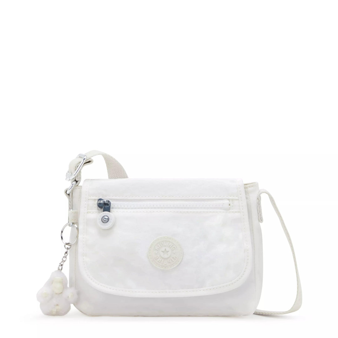 Kipling Damen Sabian U Umhängetasche 14.25''L x 14.25''H x 4''D Pure Alabaster, 14.25''L x 14.25''H
