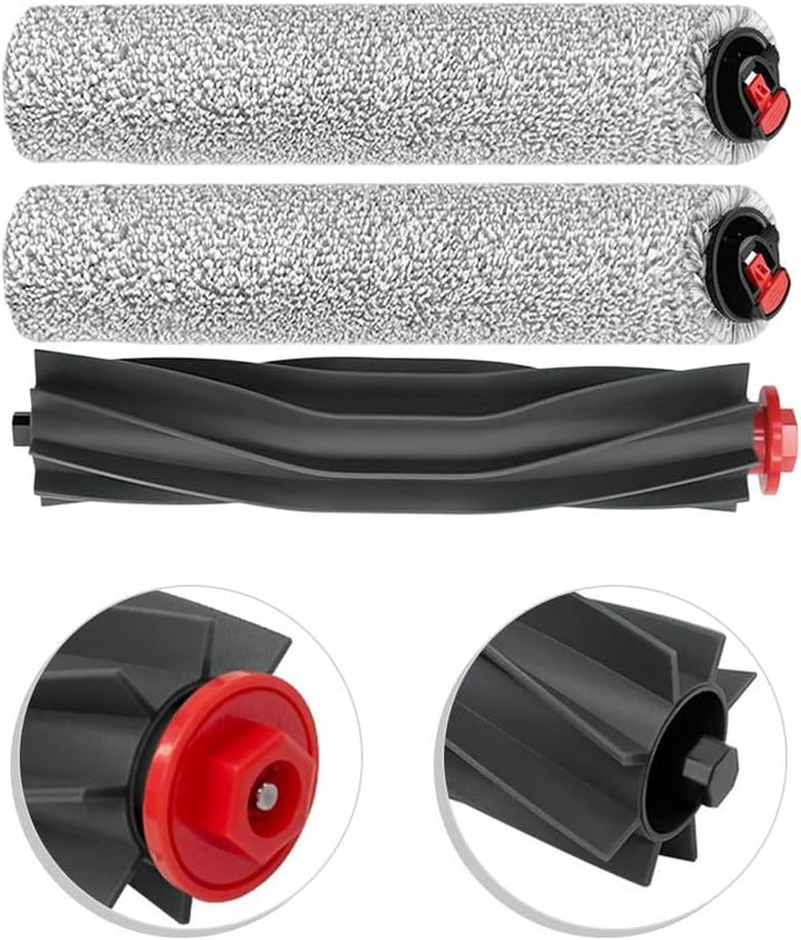 1 Rollbürste mit 2 Rollen Wischmopp Kit Ersatzteil für eufy Zubehör Kit für Omni S1 Pro, S1