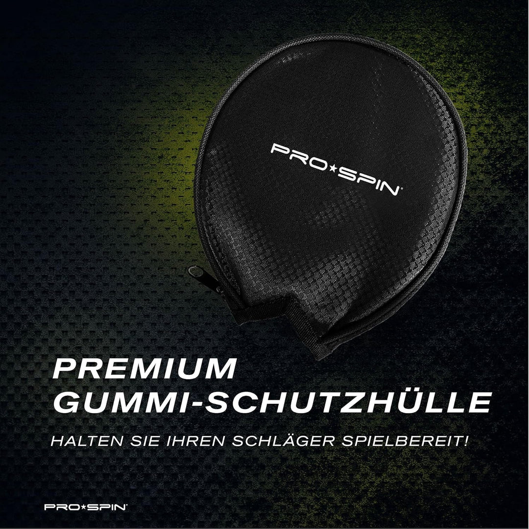 PRO SPIN Tischtennisschläger - Carbon Profischläger, Überlegener Präzision, Spin - Profi-Obergummi,