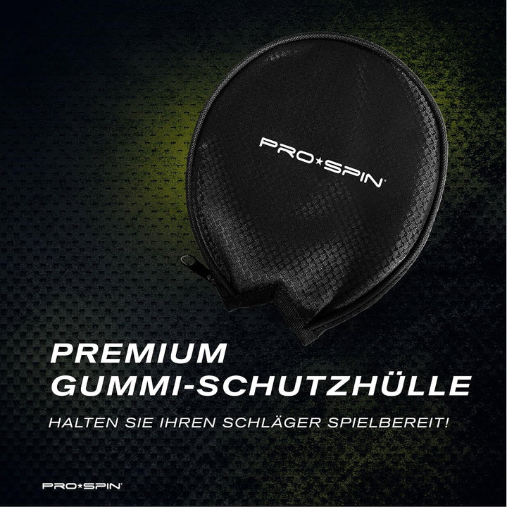 PRO SPIN Tischtennisschläger - Carbon Profischläger, Überlegener Präzision, Spin - Profi-Obergummi,