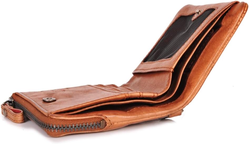DONBOLSO® Damen Slim-Wallet Rio I Mini Ladies-Geldbörse aus Leder I 4 Kartenfächer & RFID- Schutz BZ