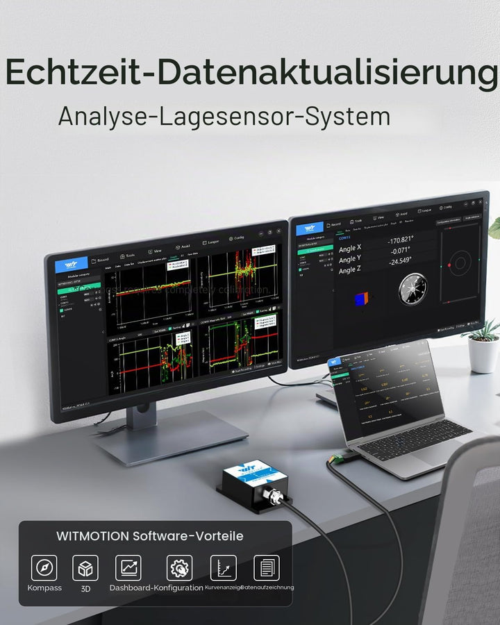 [Beschleunigungsmesser + Neigungsmesser in Militärqualität] HWT901B-RS485 MPU9250 9-Achsen-Gyroskop