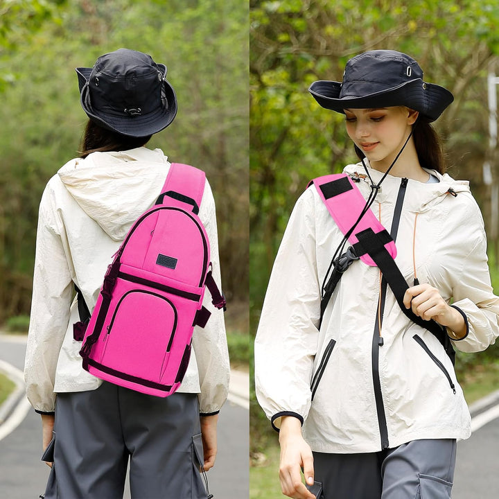 MOSISO Kameratasche Brust, DSLR/SLR/Spiegellose Kamera Rucksack Tasche Stossfester Fotografie Rucksa