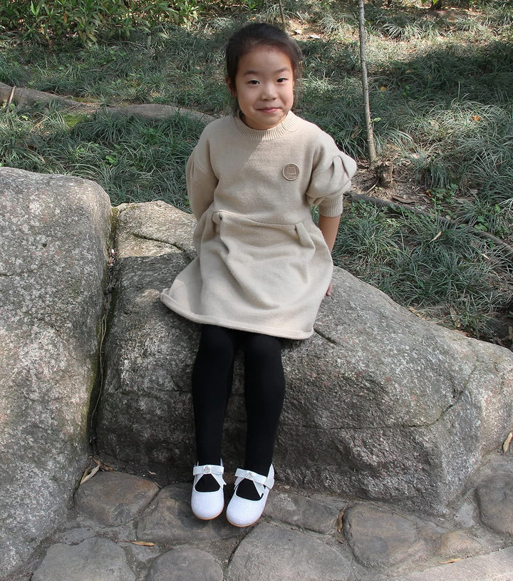 EIGHT KM - Kleinkind Mädchen Kleid Ballerinas Schuhe - Mary Jane Wohnungen - Prinzessin Hochzeit Sch