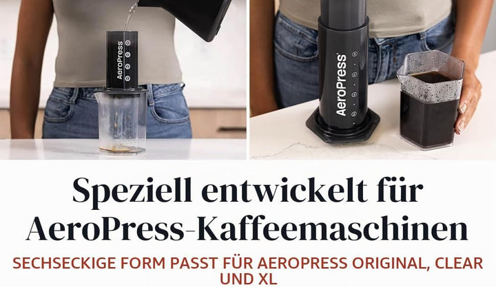 AeroPress Kaffeekaraffe, 600 ml (20 oz) Fassungsvermögen, Bruchsichere Pour Over Karaffe, Ideal für