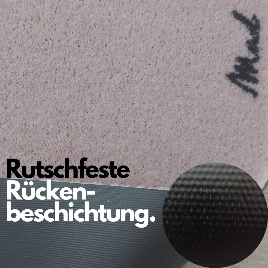 Mad about Mats Fussmatte Perla, Türvorleger, Indoor, Badematte, Pink Rot, Mit Spruch Smile., Trendy,