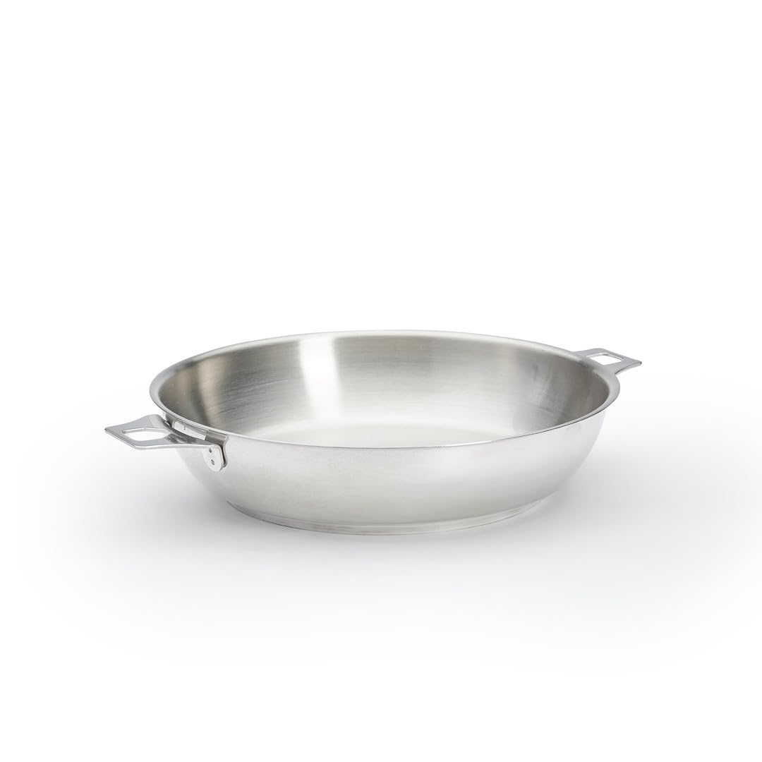 DE BUYER Bratpfanne, Edelstahl, Silber, 24 cm, 27.9 x 20.1 x 10.9 cm